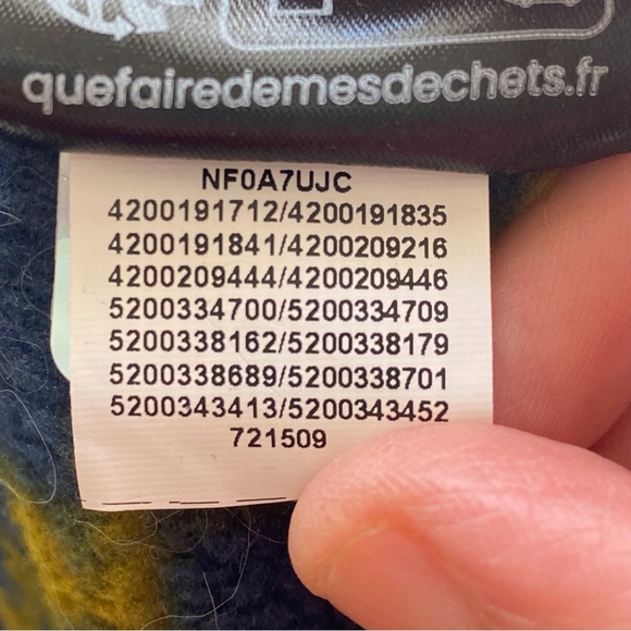 The North Face Royal Arch Fleece Vest Men Small Shady Blue Mountain Geo Print - Picture 10 of 15